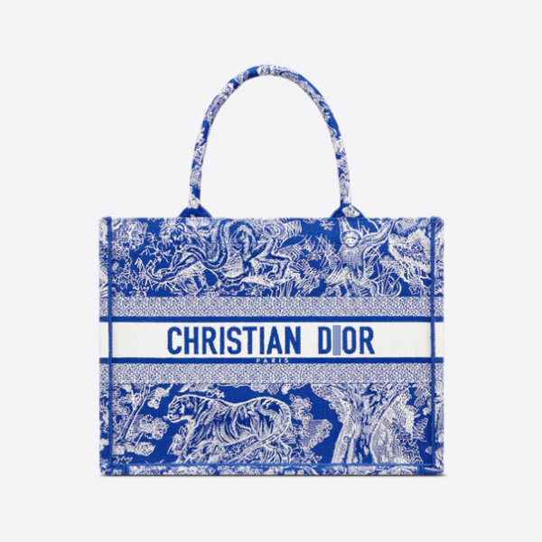디올 BOOK TOTE 미디엄 가방 리버스 트와르 드 주이 엠브로이드 M1296ZROC_M808