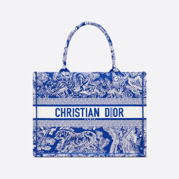 디올 BOOK TOTE 미디엄 가방 리버스 트와르 드 주이 엠브로이드 M1296ZROC_M808