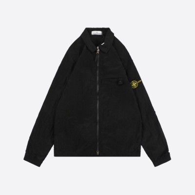 스톤 아일랜드 12321 METAL IN ECONYL® REGENERATED 나일론 가먼트 다이드 팩케이블 블랙