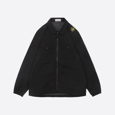 레플 스톤 아일랜드 블랙 레귤러 핏 자켓 811512808 레플리카