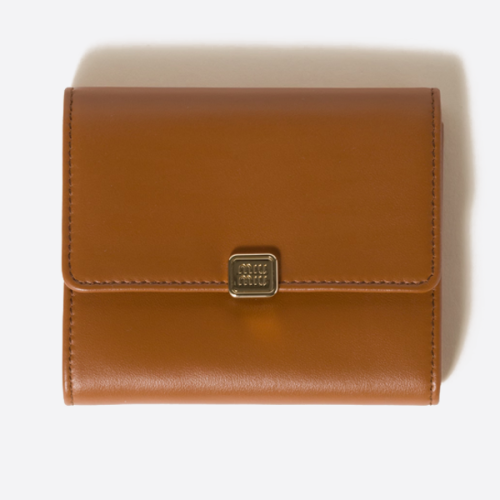 레플 미우미우 로고 레더 월렛 5MH040_2CVX_F0046 레플리카