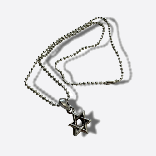레플 크롬하츠 6포인트 스타 펜던트 레더 체인 레플리카