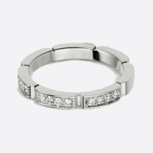 레플 까르띠에 마이용 팬더 웨딩 링 CRB4221000 레플리카