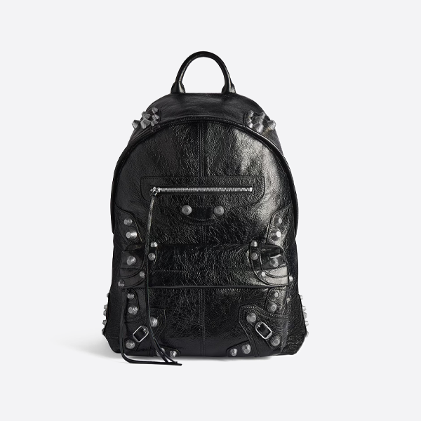 발렌시아가 블랙 리벳 백팩 766297210KR1000