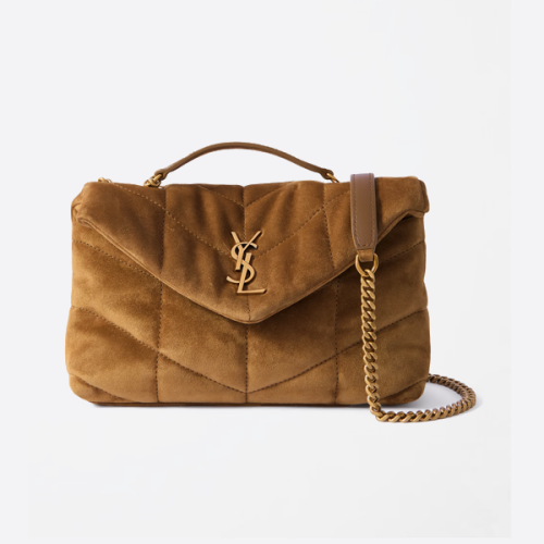 이브 생 로랑 프로스티드 레더 체인 겨드랑이 숄더 핸드백 1647597350509839