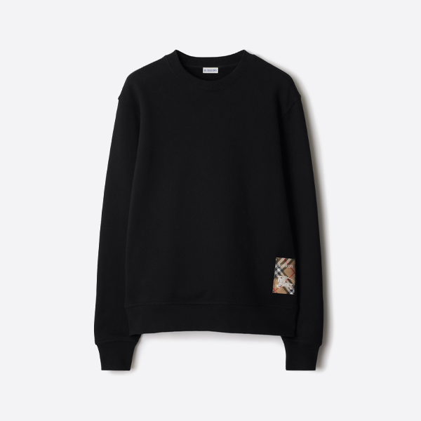 버버리 패치 워호스 테리 스웨트셔츠