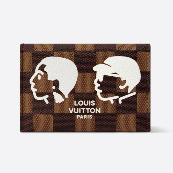 루이비통 포트레이트 실크스크린 카드 홀더 지갑 N40812