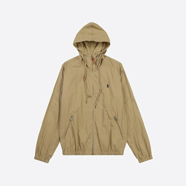 랄프 로렌 포니 로고 씬 후드 재킷