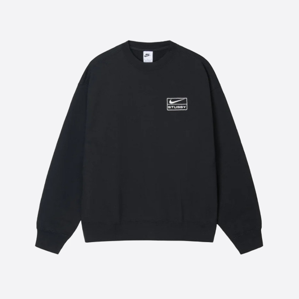나이키 공동 브랜드 스퀘어 자수 플러스 벨벳 라운드넥 스웨트셔츠