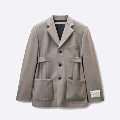 알렉산더 왕 테일러드 울 블렌드 재킷 그레이지