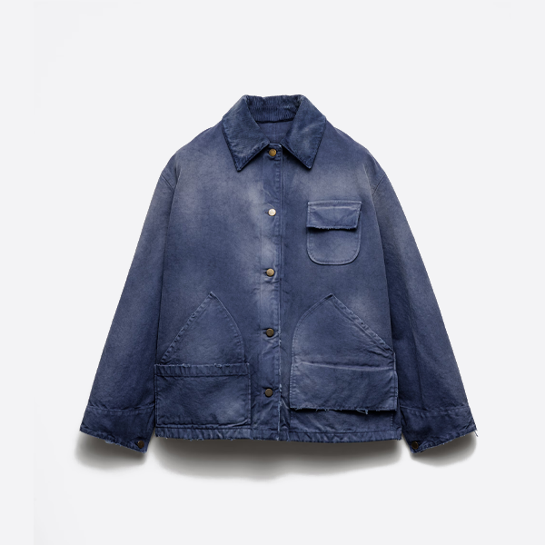 Prada multi-pocket French denim jacket