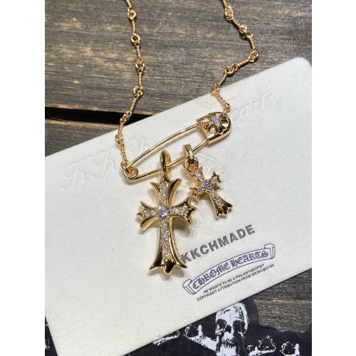 크롬하츠 22k 더블 크로스 목걸이