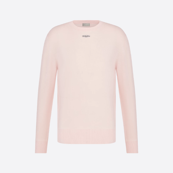 디올 라운드넥 니트 스웨터 (핑크)