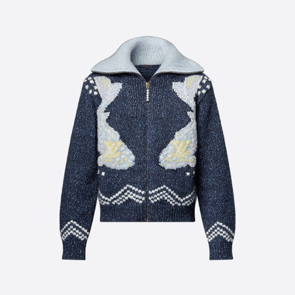 루이비통 카프 울 카디건 재킷