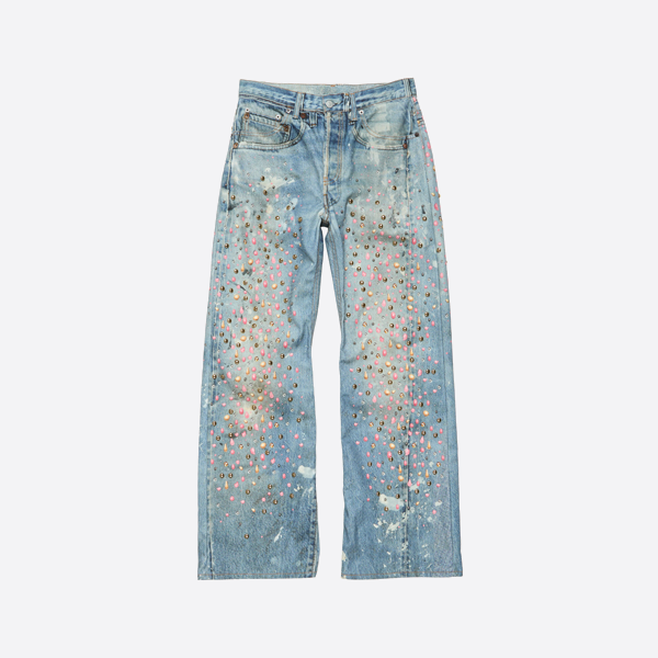 아크네 스튜디오 미나미 아오야마 리미티드 에디션 3D 리벳 데님 팬츠