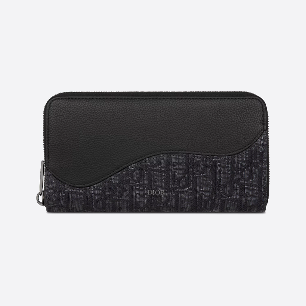 디올 롱 캔버스 & 레더 지퍼 백 2ADBC315YKS_H03E