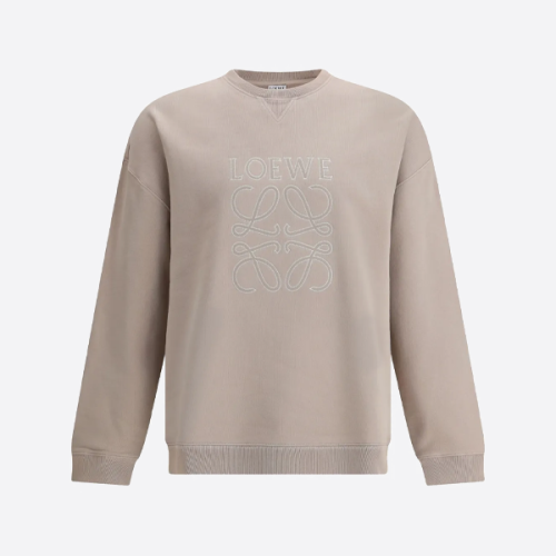 로에베 자수 로고 크루넥 스웨트셔츠