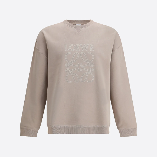 로에베 자수 로고 크루넥 스웨트셔츠