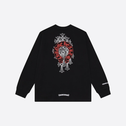 크롬하츠 롱슬리브 블랙 앤 레드