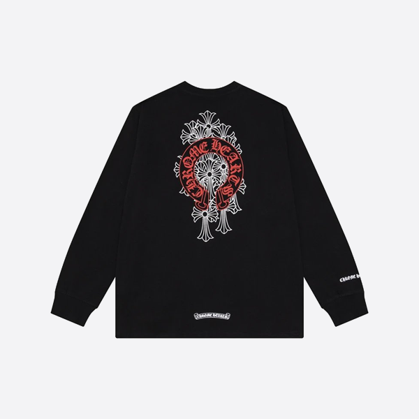 크롬하츠 롱슬리브 블랙 앤 레드