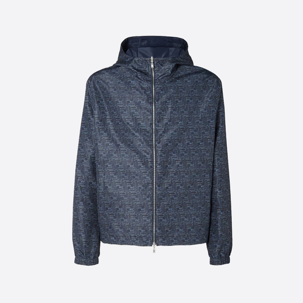 펜디 올오버 프린트 리버시블 후드 재킷