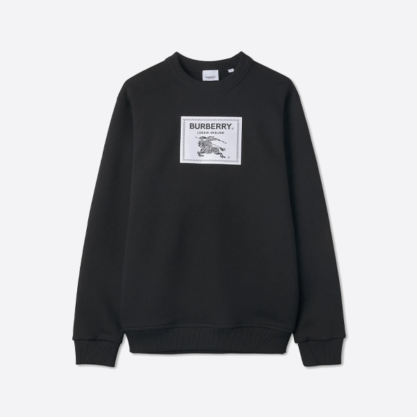 버버리 말 패치워크 크루넥 스웨트셔츠