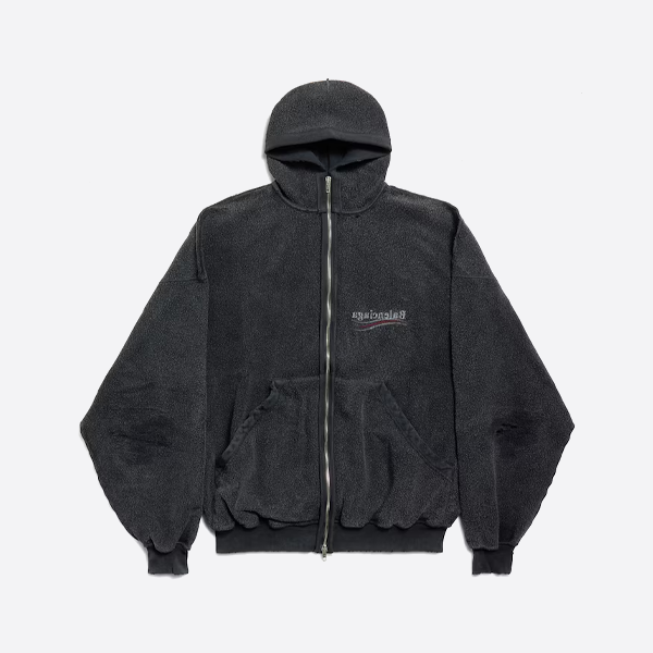 발렌시아가 리버스 코카콜라 지퍼업 후디