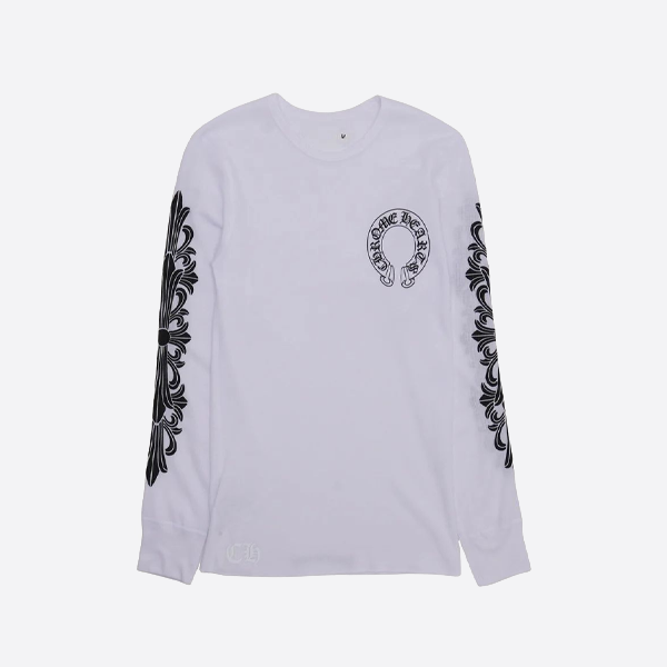 크롬하츠 흰색 긴팔 셔츠