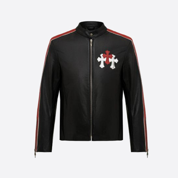 크롬하츠 정품 가죽 셔츠 재킷