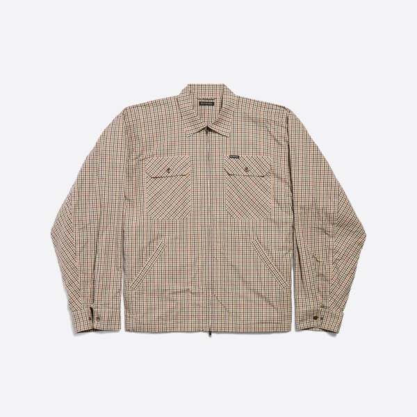 발렌시아가 셔츠 스타일 지퍼업 재킷