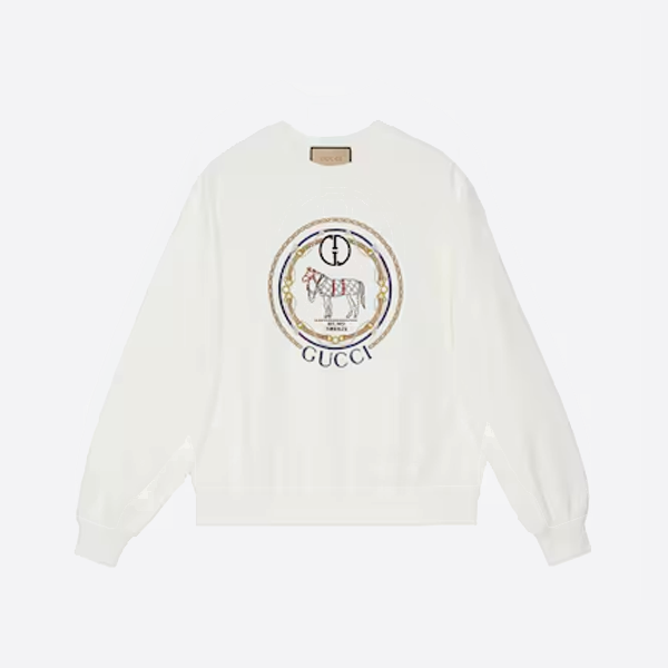 구찌 미니멀리스트 포니 긴팔 티셔츠