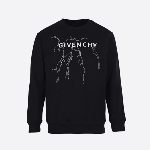 지방시 클래식 라이트닝 리플렉티브 엠보싱 크루넥 스웨트셔츠