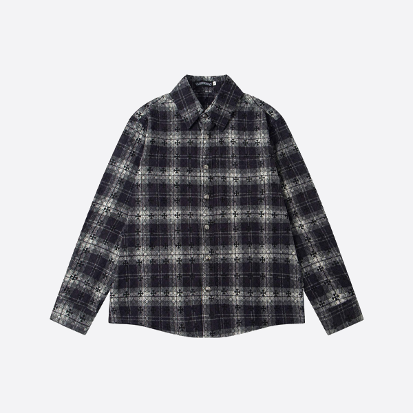 크롬하츠 올오버 프린트 긴팔 셔츠