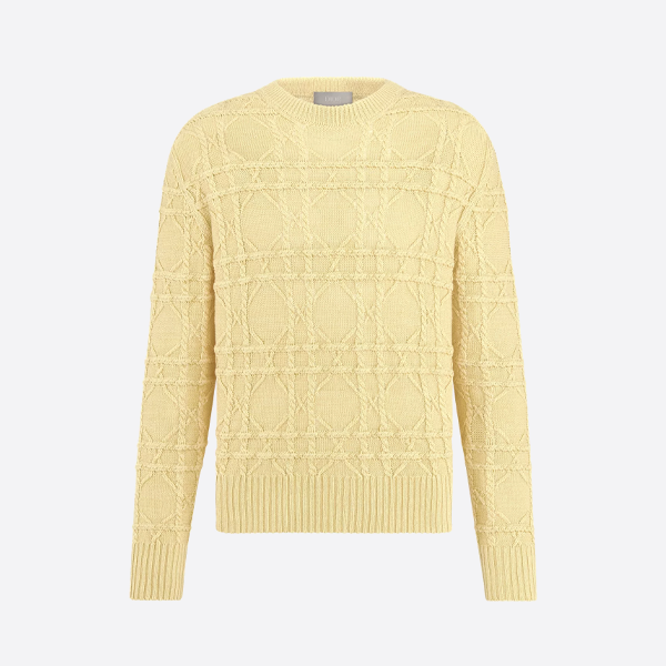디올 케이블 니트 크루넥 스웨터