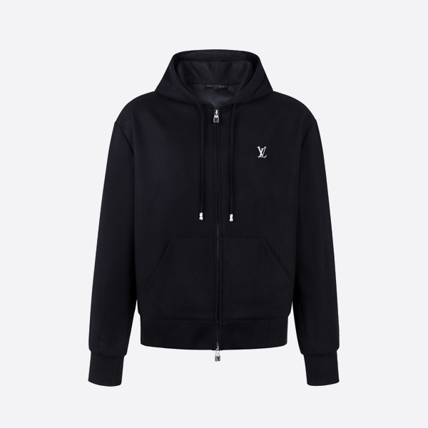 루이비통 하드웨어 버튼 후드티