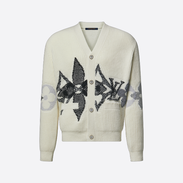 루이비통 청키 니트 가디건, 화이트