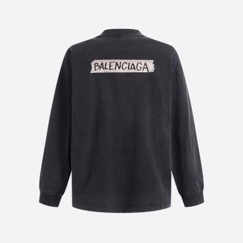 발렌시아가 종이 질감 와시 테이프 긴팔