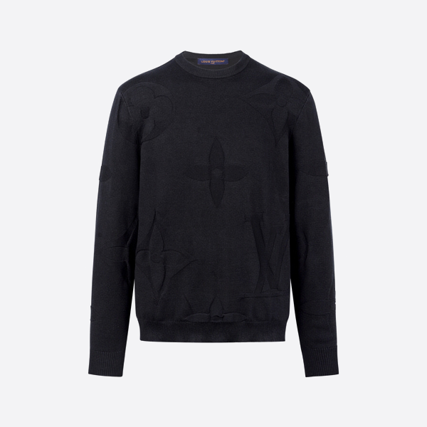 루이비통 엠보싱 자카드 니트 스웨터