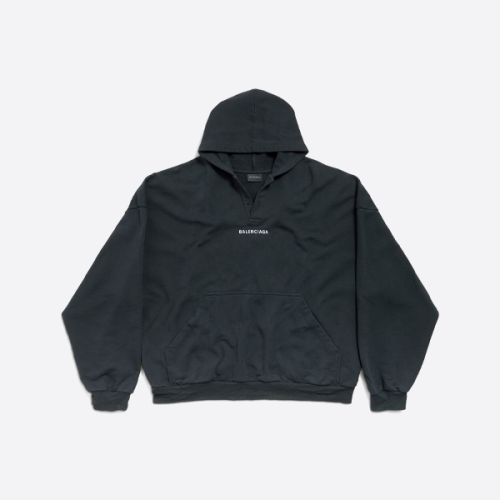 발렌시아가 폴로 칼라 후드 스웨트셔츠