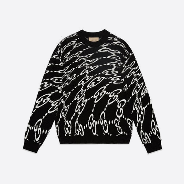 구찌 트위스트 더블 G 자카드 스웨터