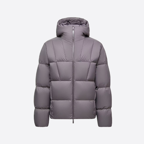 몽클레어 후드 다운 재킷, 회색
