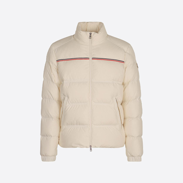 몽클레르 스탠드업 칼라 다운 재킷, 화이트