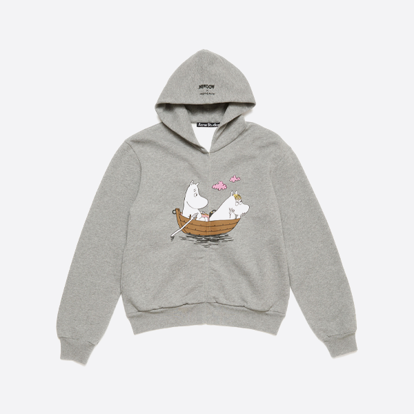 아크네 스튜디오 만화 프린트 루즈핏 후드티
