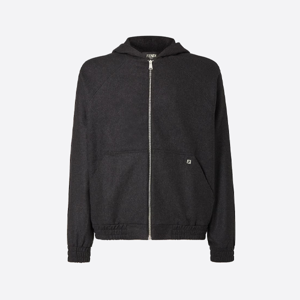 펜디 캐시미어 지퍼 후드 재킷