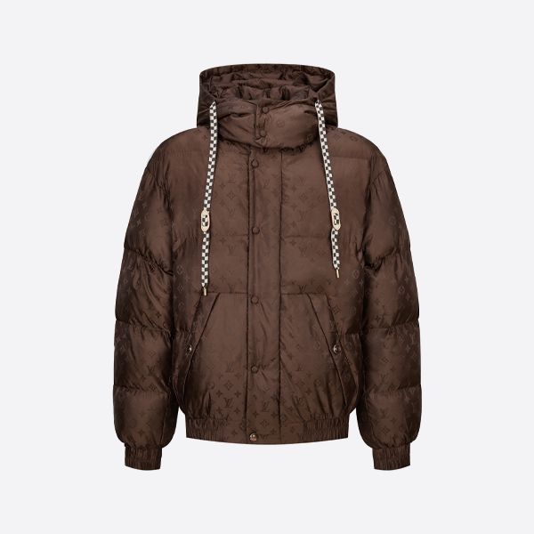 루이비통 스키 컬렉션 올오버 모노그램 램스울 다운 재킷