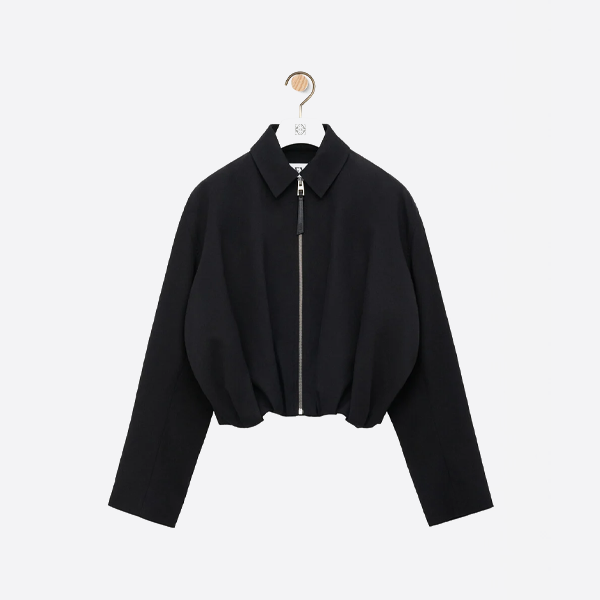 로에베 플리츠 숏 재킷