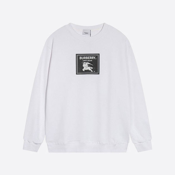 버버리 말 패치워크 크루넥 스웨트셔츠