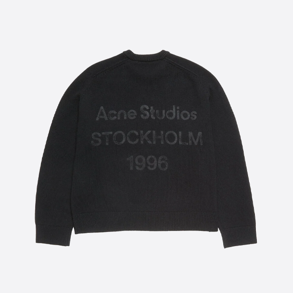 ACNE STUDIOS 뒷면 프린트 크루넥 스웨터