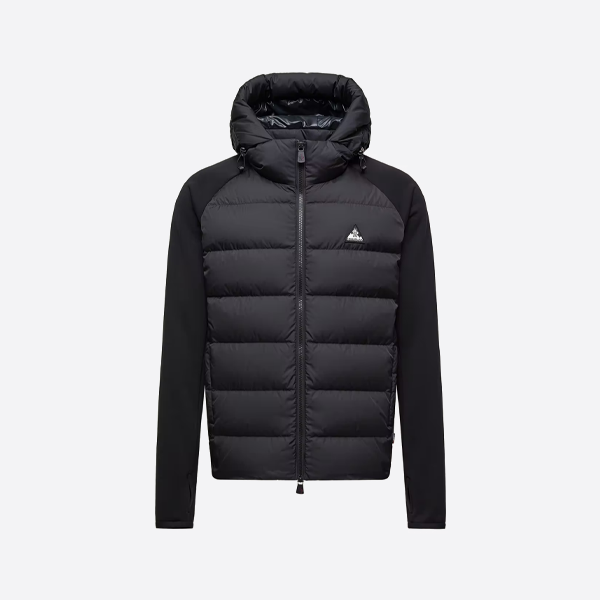 몽클레르 로고 패치워크 다운 재킷 (블랙)