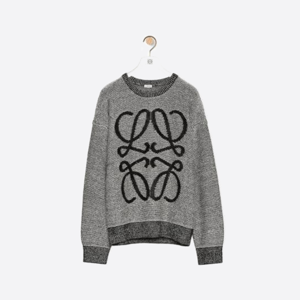 로에베 로고 울 블렌드 크루넥 스웨터